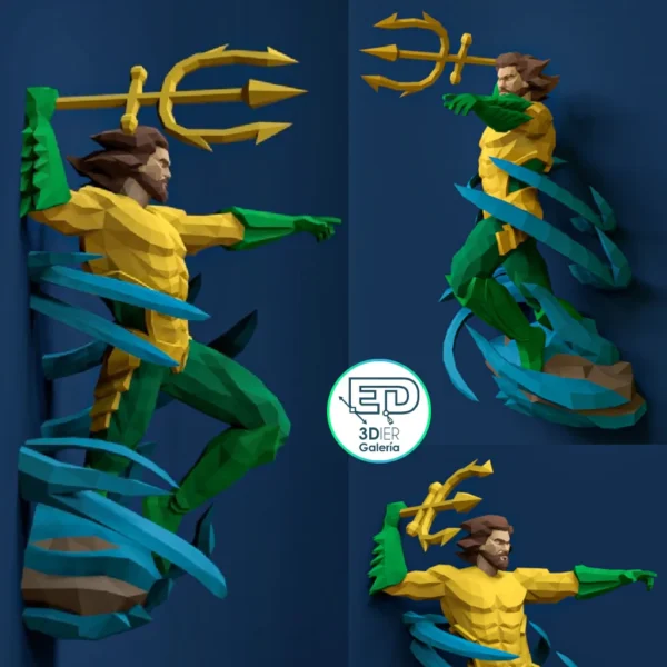 Aquaman 2 Jason Momoa Papercraft - Plantillas PDF