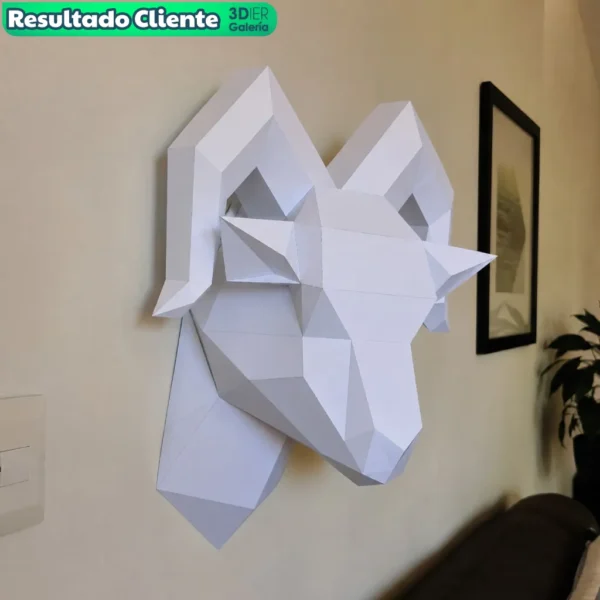 Carnero Trofeo Papercraft - Plantillas PDF