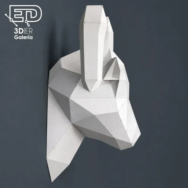 Carnero Trofeo Papercraft - Plantillas PDF